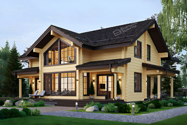 Дом из клееного бруса VZ-348